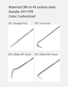 4-mảnh chính xác Pick và Hook Set Angled thẳng 90 độ Pick Full Hook dụng cụ cầm tay - Product Image 3
