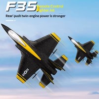 Avion télécommandé en mousse RC, avion de chasse F35 en EVA, planeur électrique 2,4 GHz à double moteur 4 canaux avec gyroscope, jouet UAV