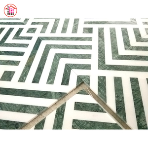 Giá Cả Cạnh Tranh Mô Hình Hỗn Hợp Với Màu Trắng Và Màu Xanh Lá Cây Khảm Đá Cẩm Thạch - Product Image 4