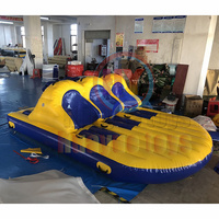 HUAYUE Nouveau design Bâche en PVC de jeu de parc aquatique commerciale de haute qualité pour adultes OVNI gonflable personnalisé Bateau à eau remorquable