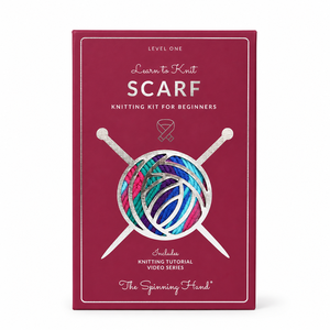 DIY Tie <b>Dye</b> Knitting Kit with Multicolor Yarn and Step by Step Pattern for Complete Beginner Scarf Knitting Kit - Product Image 3