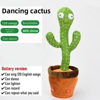 Jouets interactifs pour bébés, cactus dansant et parlant, cadeau amusant pour bébé de 6 à 18 mois, chantant, musical, enregistreur, répétiteur