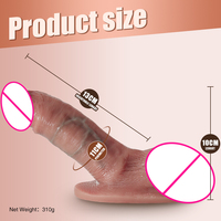 Dildo Masculino al por Mayor, Dildo Realista con Punto G, Juguetes Sexuales para Mujeres, Masturbador de Pene