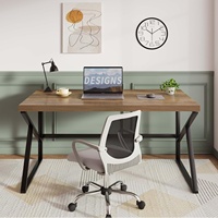 Bureau d'ordinateur moderne en bois de grande taille, ergonomique, rectangulaire, de haute qualité, pour la maison ou le bureau