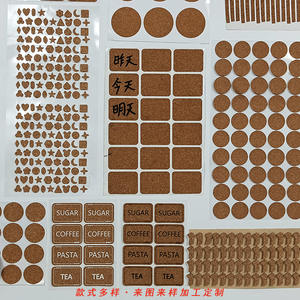 Coussin de protection carré auto-adhésif en feutre de liège pour meubles 300x300x1mm, couleur personnalisable, origine Dongguan - Product Image 4