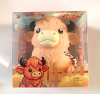 Grand jouet souple anti-stress en forme de vache des Highlands Kawaii, jouet promotionnel pour enfants et adultes