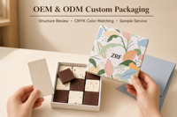 Emballage de mariage personnalisé en carton rigide de luxe, boîtes en papier pour chocolats et biscuits de qualité alimentaire pour célébrations