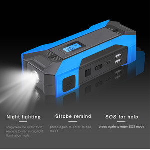 Démarreur de voiture portable 37000mWh 2000A de pointe, booster d'urgence automobile multifonction, alimentation de démarrage pour voiture, camion, moto - Product Image 3