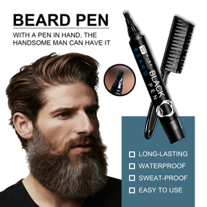 Le stylo à <span class=keywords><strong>barbe</strong></span> avec buisson 32g contient de l'<span class=keywords><strong>huile</strong></span> de <span class=keywords><strong>ricin</strong></span> sans odeur et couvre rapidement la <span class=keywords><strong>barbe</strong></span> grise en couleur noire adaptée aux hommes - Product Image 3