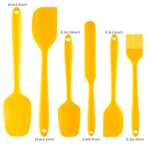 DFY Juego de raspador de silicona de 6 piezas Utensilios de cocina para hornear y repostería Herramientas - Product Image 4