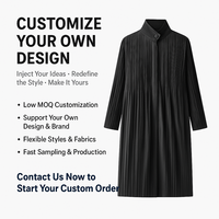 Fabrication sur mesure de cardigan plissé minimaliste, trench-coat décontracté ample, veste élégante mi-longue et sobre pour femmes
