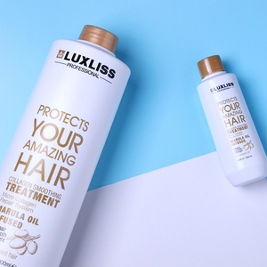 Traitement à la kératine en marque propre Luxliss Huile capillaire réparatrice Traitement à la kératine pour cheveux Lissage brésilien Nano Kerain - Product Image 1