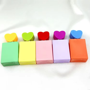 Flacon de parfum carré vide de 30 ml, couleur macaron, couvercle enfantin doux, flacon pulvérisateur portable de voyage, <span class=keywords><strong>verre</strong></span> sérigraphié - Product Image 4