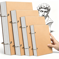 Carnet de croquis à anneaux détachables en acier, carnet de dessin épais vierge A4/A5, carnet de peinture spécial à feuilles mobiles pour étudiants en art
