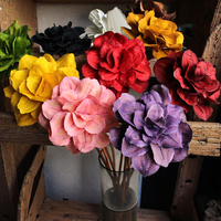 Großhandel handgemachte große Pfingstrose Blumen kopf echte getrocknete Blumen Anordnung Silber Glocken vase weiche Dekoration für Boden vase Blume