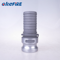 Raccord rapide de type E en aluminium anodisé haute pression Okefire American Standard pour système de tuyau d'eau