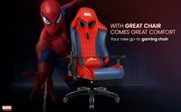 Marvel Avengers Chaise de jeu Bureau Araignées Homme Ordinateur Chaises de course Adultes Gamer Ergonomique Jeu Gamer Chaise Rouge