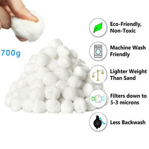 Boules filtrantes pour <span class=keywords><strong>piscine</strong></span> réutilisables, <span class=keywords><strong>filtration</strong></span> 3 microns, 700g, 100% fibre de polyester - Product Image 6