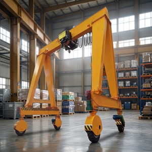 Grue à portique monopoutre mobile sur pneus en caoutchouc de 10 tonnes avec palan électrique - Product Image 1