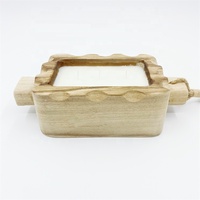 Offre Spéciale mèches en bois de luxe bougies parfumées à la cire de soja 3 mèches bougie de soja arôme bois