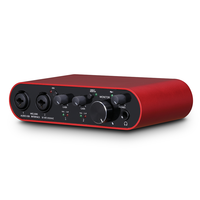 Console de mixage portable professionnelle BMG-22S avec alimentation fantôme 48V et suppression du bruit pour studio et enregistrement en direct