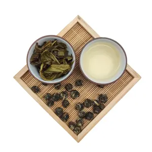 ไข่มุกมังกรกับลูกชาเขียวกลิ่นหอมของดอกไม้หรูหราลูกชาเขียวออร์แกนิค Longzhu มาตรฐานอียู