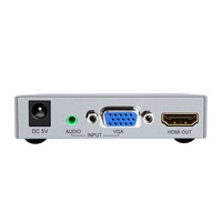 Adaptor VGA ke HDMI Grosir Dtech, Konverter VGA ke HDMI Jantan ke Betina, Mudah untuk Menghubungkan TV LVD, Layar HD