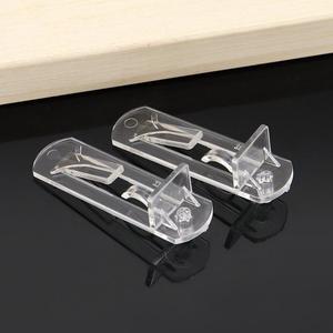 Supports de câbles en plastique transparent pour cloisons de placards, étagères de meubles, supports en contreplaqué - Product Image 1