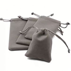 Whole Print High Quality <b>Luxury</b> Microfiber Velvet Suede Chic <b>Gift</b> Flannel Drawstring <b>Bag</b> Earrings Jewelry Dust Pouch Packaging - Product Image 1