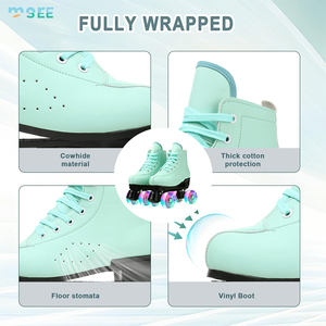 Giày trượt patin SeeMore Flashing Roller Skating Shoe Soy Luna 4 bánh, giày trượt patin PU 4 bánh, giày trượt patin da 4 bánh - Product Image 6