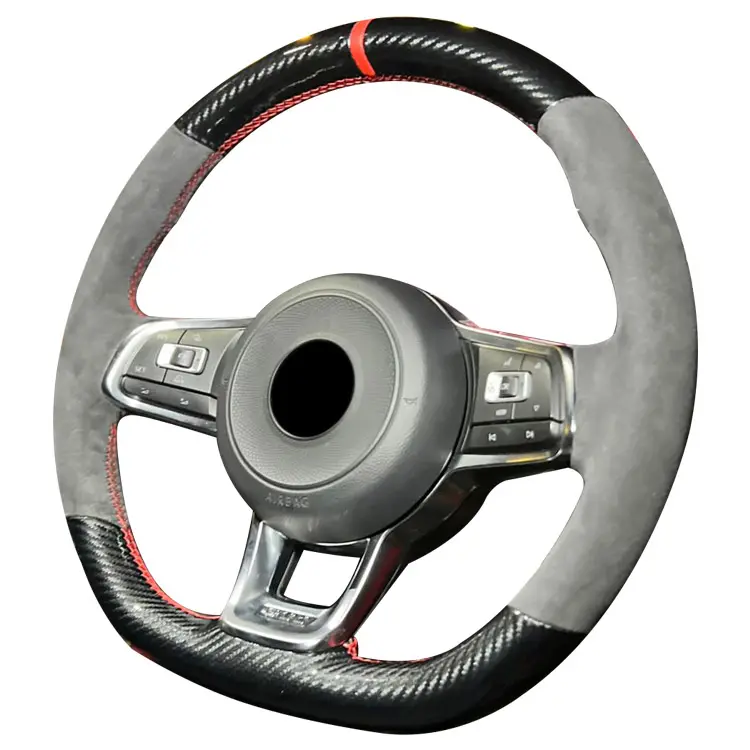 Tự làm tùy chỉnh Swift xe chỉ đạo Wheel bìa cho Volkswagen Scirocco GTS Polo up GTI Golf GTE t-roc Cabriolet
