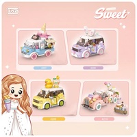 Bloques de Construcción de Plástico LOZ, Modelos de Autos de Partículas Pequeñas para Niños de 5 a 7 Años, Bloques de Construcción para Armar y Regalos para Niñas