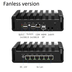 Enrutador de firewall Intel 12th Gen N100 <span class=keywords><strong>DDR5</strong></span> NVMe 6X 2. 2 2,5G Mini <span class=keywords><strong>PC</strong></span> sin ventilador RJ45 COM pfSense OPNsense PVE Computadora industrial - Product Image 2
