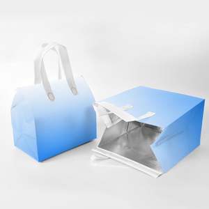 Sacs isothermes pour café et thé au lait à dégradé de couleurs, en non-tissé laminé avec feuille thermique, pour repas à emporter et sacs pour animaux de compagnie - Product Image 2