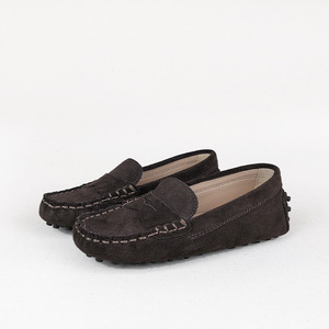 Usine de chaussures de styliste en cuir suédé à fond souple pour enfants mocassins Gommino mocassins - Product Image 3