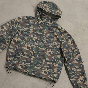 Custom Streetwear Zipper <strong>Jackets</strong> Oversize Hoodie Full Print Windbreak <strong>Jacket</strong> Zip up <strong>Mens</strong> <strong>Camo</strong> <strong>Jacket</strong> - Product Image 3