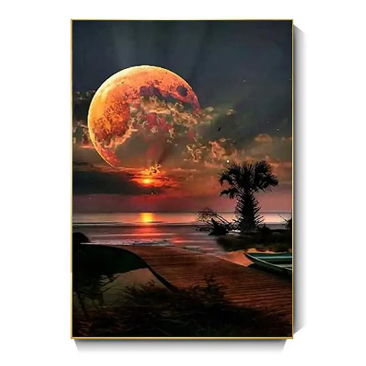 Diamond Painting Kits 5D Moonlight Diamond Art Kits Large Size DIY  Paintings with Diamonds Gem Art Crafts for Home Wall Decor