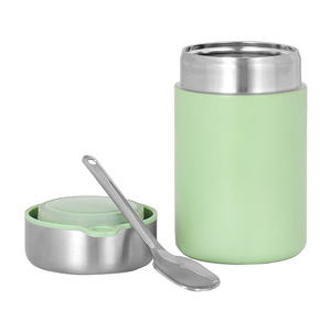 Finition micro-ondable de laque de réchauffeur de pot de nourriture isolée par <span class=keywords><strong>thermos</strong></span> professionnelle d'acier inoxydable - Product Image 1