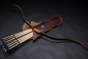 <span class=keywords><strong>Arc</strong></span> recurve traditionnel turc noir en bois fait à la main pour la <span class=keywords><strong>chasse</strong></span> à cheval - Product Image 2