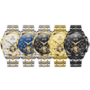 Montre homme OUPINKE 3263, luxe, saphir, automatique, mécanique, étanche, lumineuse, calendrier, semaine, cadeau de marque. - Product Image 5