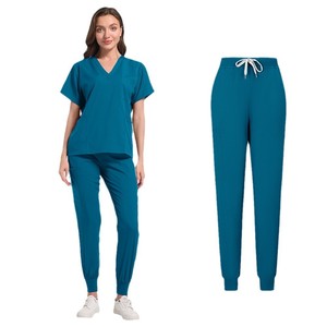 Tenue d'infirmière médicale 2 pièces, ensemble de blouses médicales, uniforme d'hôpital, combinaison de chirurgie, tenue de travail pour dentistes, <span class=keywords><strong>spas</strong></span>, cliniques et instituts de beauté - Product Image 6