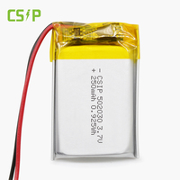 Batterie Li-po rechargeable 502030 3.7V 250mAh, cellule polymère lithium-ion souple, pour casque Bluetooth, montre connectée