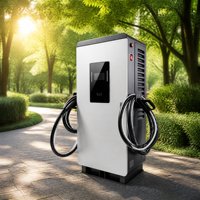 Cargador Público para Vehículos Eléctricos de 120kW CC, OCPP 1.6J, Red Inteligente, Carga Rápida, CCS1/CCS2 Tipo 2, Estación EVSE, Nuevo, IP55 Impermeable, 4G/Wi-Fi