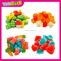Yoloduck Valentijnsdag Hartvormige Zure Gummies Fruit Smaak Gemengde Novelty Snoepjes Halal Bulk OEM Valentijnscadeau