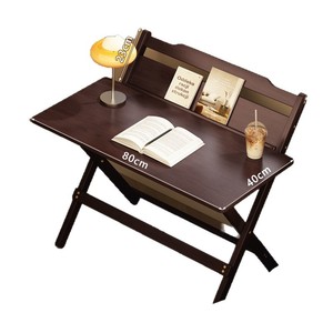 Tragbarer Klappbarer Holzschreibtisch - Kompakter Studententisch für Kleine Schlafzimmer, Apartments, Heimcomputer, Hergestellt in China, Keine Montage Erforderlich - Product Image 5