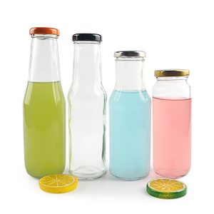 Botella de cristal con tapa para café, 300ml, 12 oz, para beber leche, zumo, salsa fría, Chutney, desayuno Vintage - Product Image 6