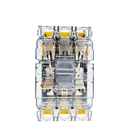 Disjoncteur modulaire en cuivre QHM1-400L 3300 3P 350A 400A 400V 50KA Icu 35KA Ics à boîtier transparent