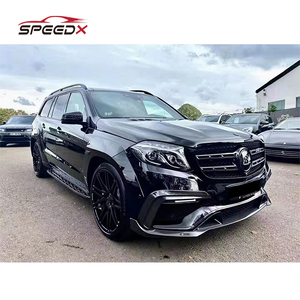 Para <span class=keywords><strong>Mercedes</strong></span> Benz X166 <span class=keywords><strong>GLS</strong></span> fibra de carbono estilo <span class=keywords><strong>Brabus</strong></span> Kit de carrocería labio delantero guardabarros difusor Spoiler rueda ceja - Product Image 2