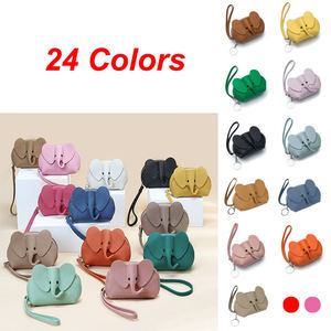 Porte-monnaie éléphant mignon AndoBag pour femmes, mini sac de rangement en cuir de vache véritable, pochette de mode pour dames - Product Image 3