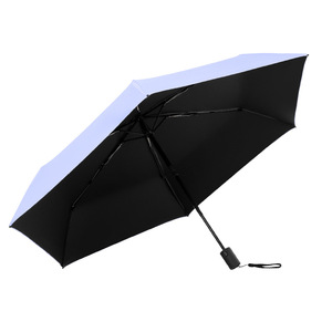 <span class=keywords><strong>Paraguas</strong></span> Plegable <span class=keywords><strong>de</strong></span> 3 Secciones con Apertura Automática, Anti-Rebote, Seguro, <span class=keywords><strong>de</strong></span> Aluminio <span class=keywords><strong>de</strong></span> 226g, con Recubrimiento Negro UPF50, Personalizable con Logotipo OEM <span class=keywords><strong>de</strong></span> Fábrica, para Mujer, Regalo <span class=keywords><strong>de</strong></span> Viaje - Product Image 6